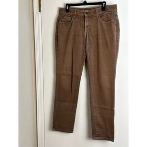 NYDJ brown jean leggings in Size 8P